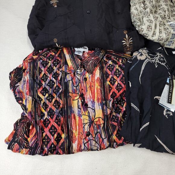 Vintage Hawaiian Shirt Mens Sz Medium Lot of 4 Rayon Cubavera NWT Y2k Summer - Picture 2 of 13